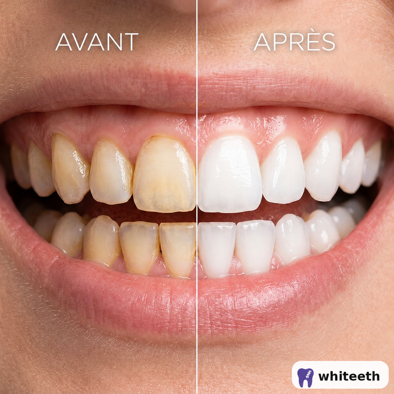 Routine de blanchiment des dents à la maison avec Whiteeth en 30 minutes