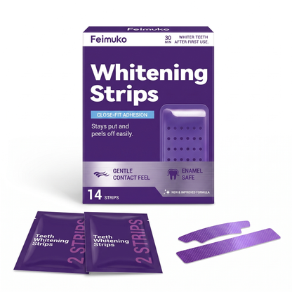 Bandes blanchissantes Whiteeth – boîte de 14 bandes pour des dents plus blanches en 30 min